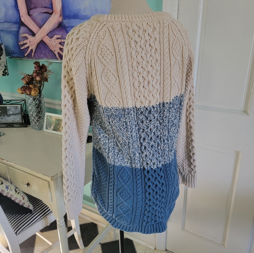 L.L. Bean "Signature" Fishermans Sweater - Picture 5 of 12